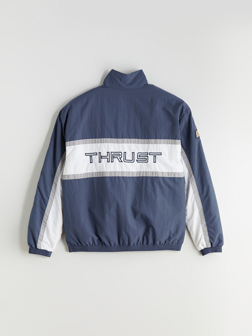 İndigo Rahat Kalıp Dik Yaka Erkek Mont-7