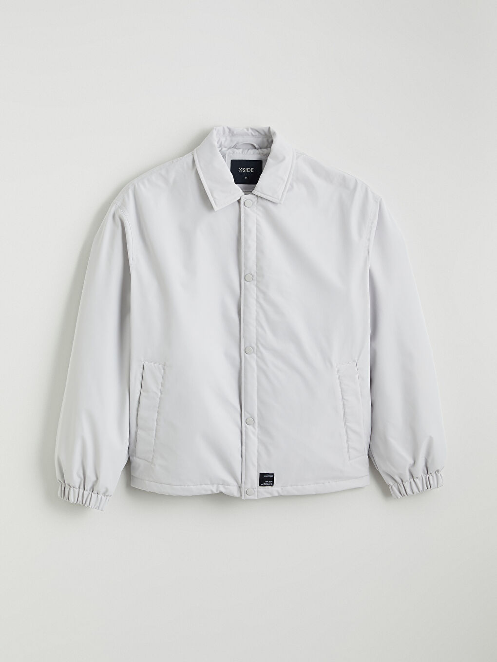 Gri Rahat Kalıp Erkek Gömlek Ceket-6