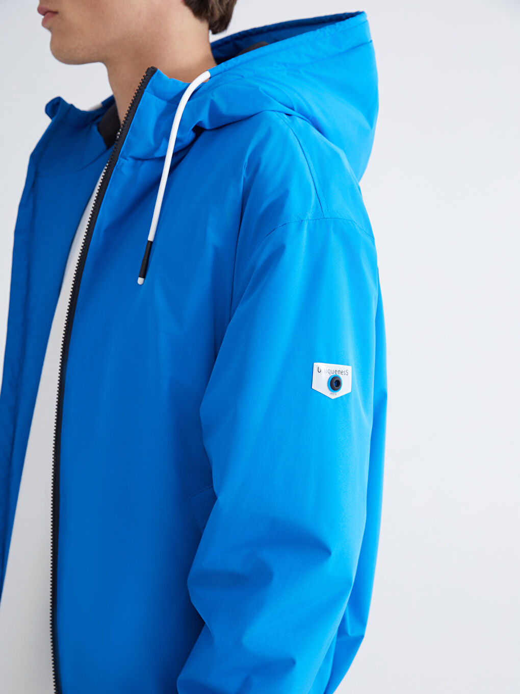 Relaxed Fit Hooded Men's Coat-2