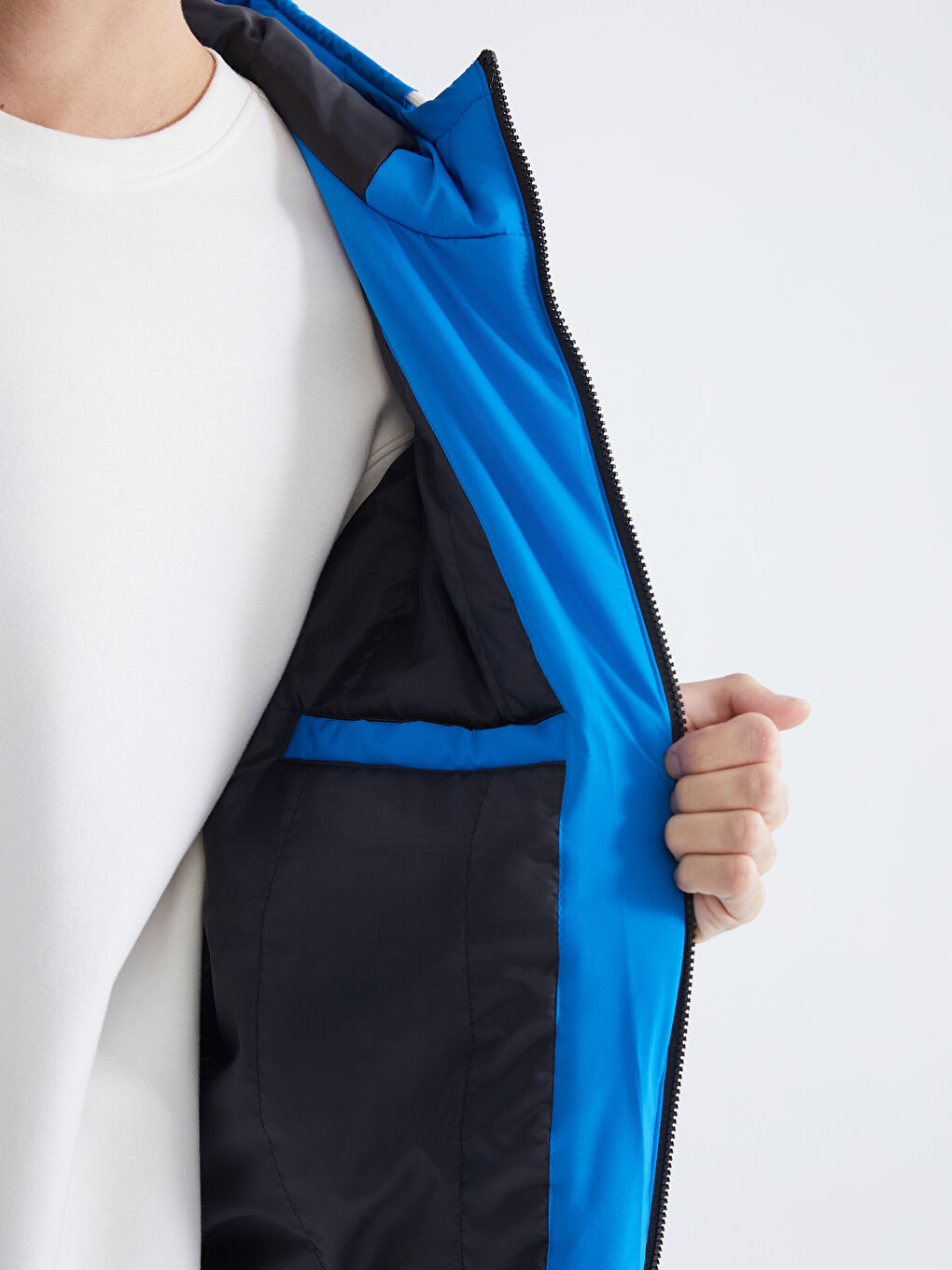 Relaxed Fit Hooded Men's Coat-3