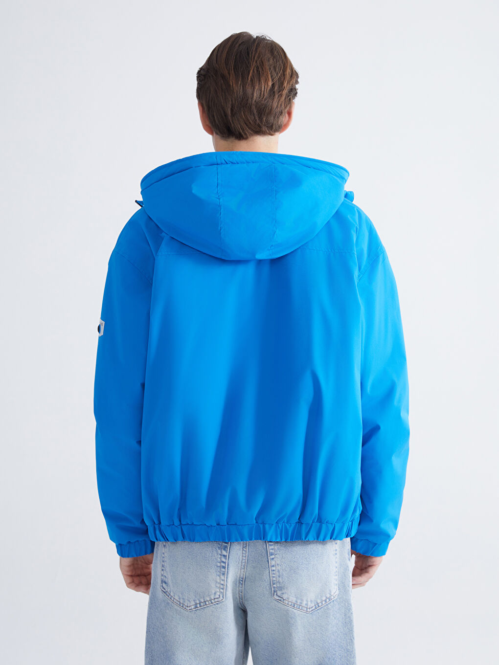 Relaxed Fit Hooded Men's Coat-4