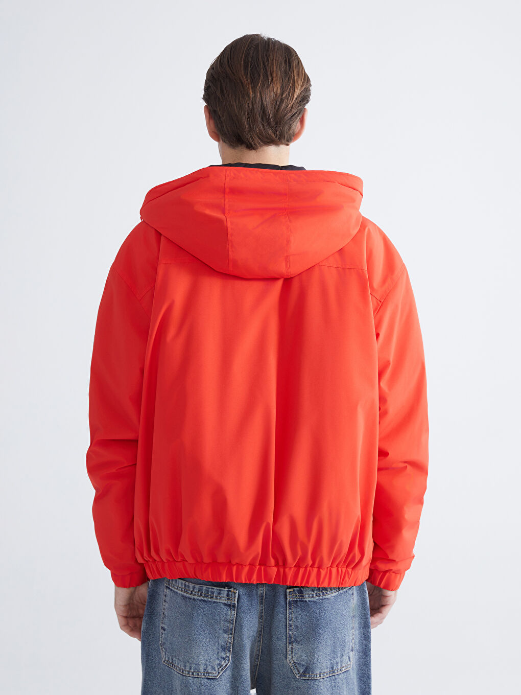 Пальто для чоловіків з капюшоном вільного крою-4