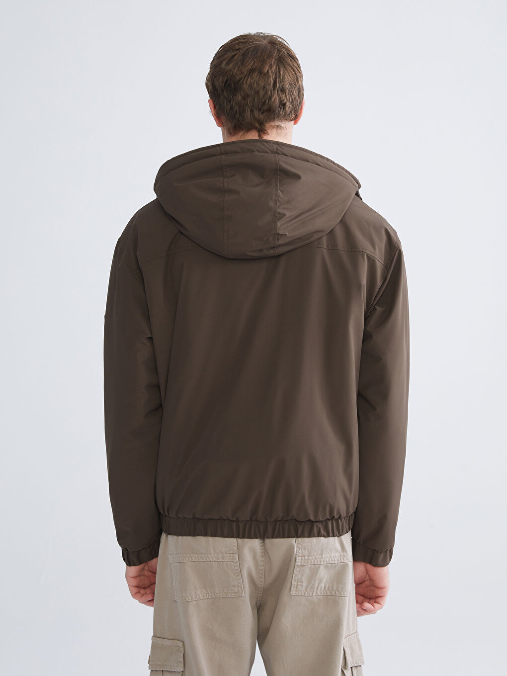 Пальто для чоловіків з капюшоном вільного крою-4