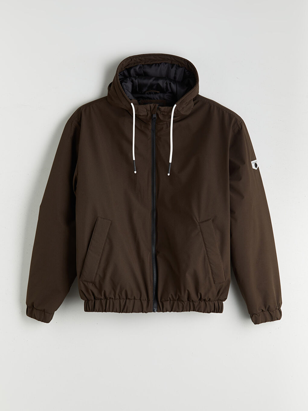 Пальто для чоловіків з капюшоном вільного крою-5