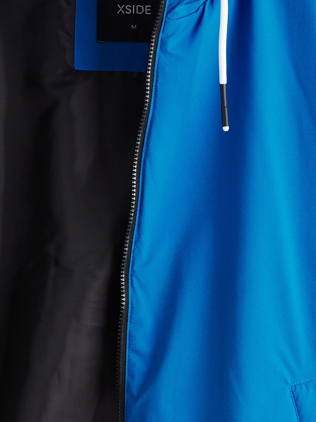 Mavi Standart Kalıp Kapüşonlu Erkek Mont-6