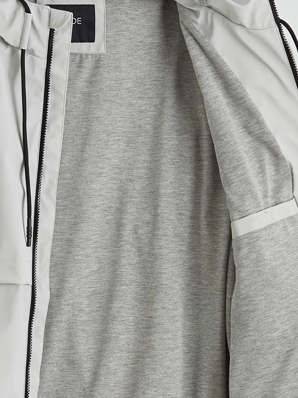 Gri Standart Kalıp Erkek Yağmurluk-6