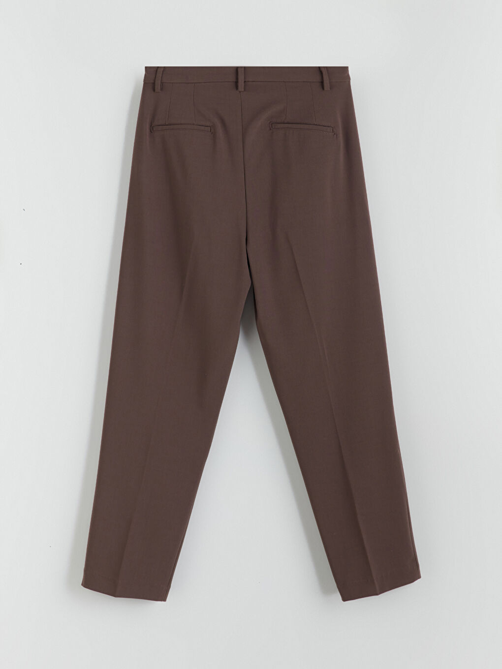 Женщины Коричневый Брюки-5