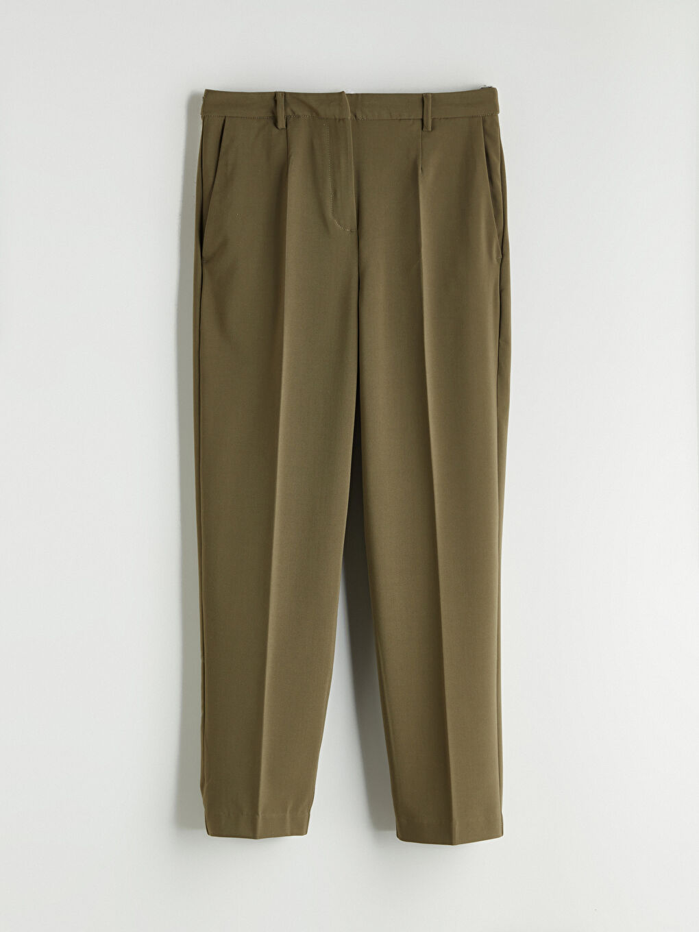 Женщины Хаки Брюки-4