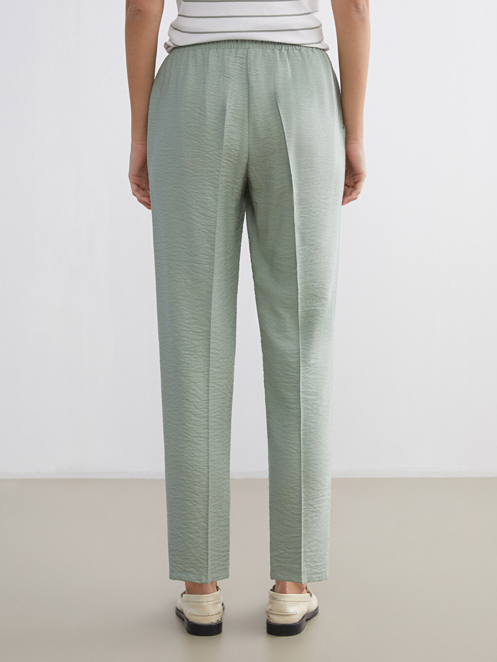Elastic Waist Women's Trousers-3
