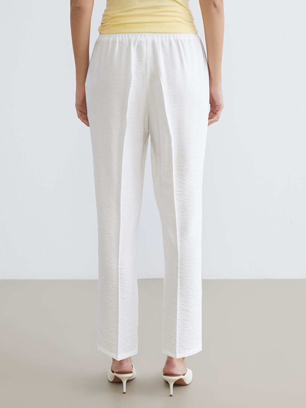 Elastic Waist Women's Trousers-3