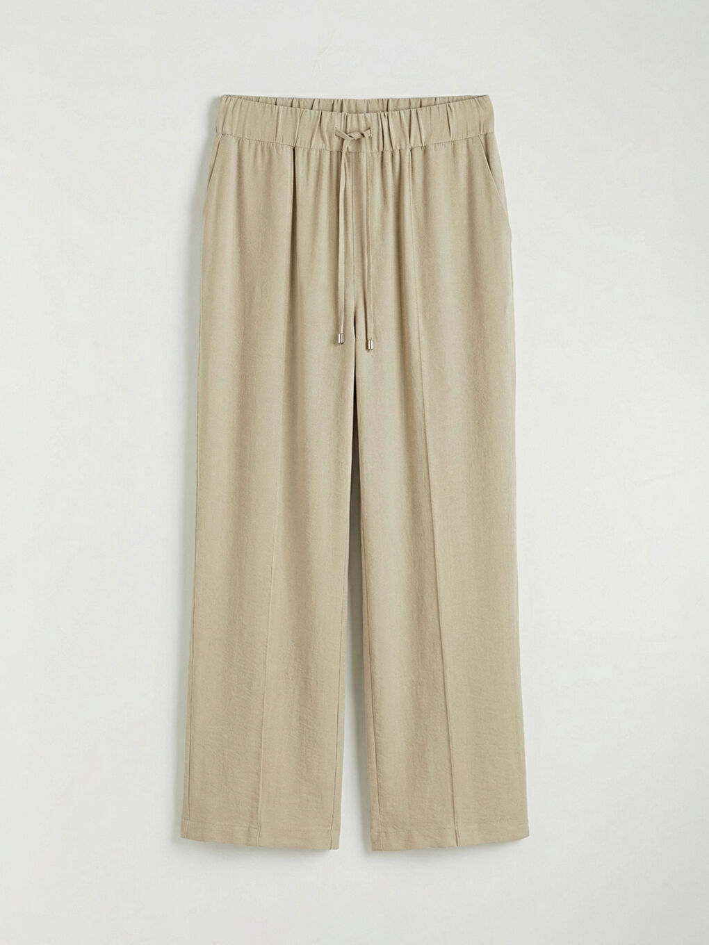 ქალი ბეჟი შარვალი