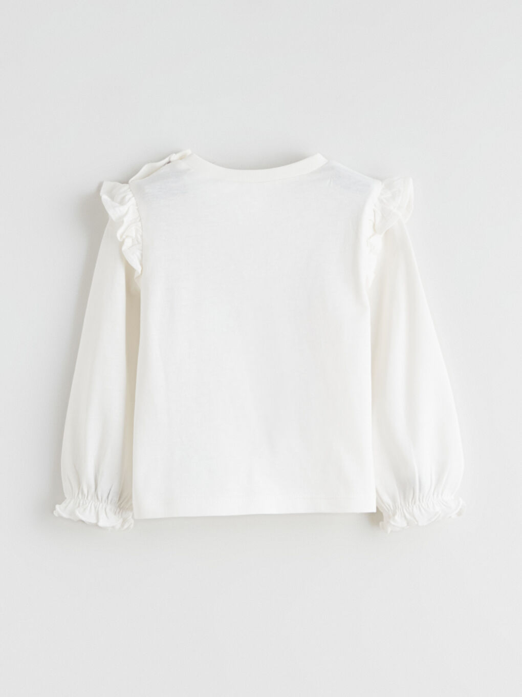 Ekru Stitch & Angel Baskılı Kız Bebek Tişört ve Tayt-3