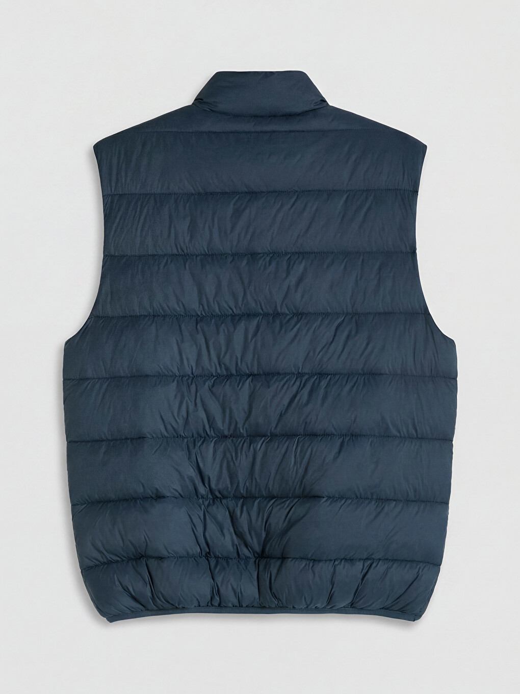 Lacivert Slim Fit Dik Yaka Erkek Şişme Yelek-6