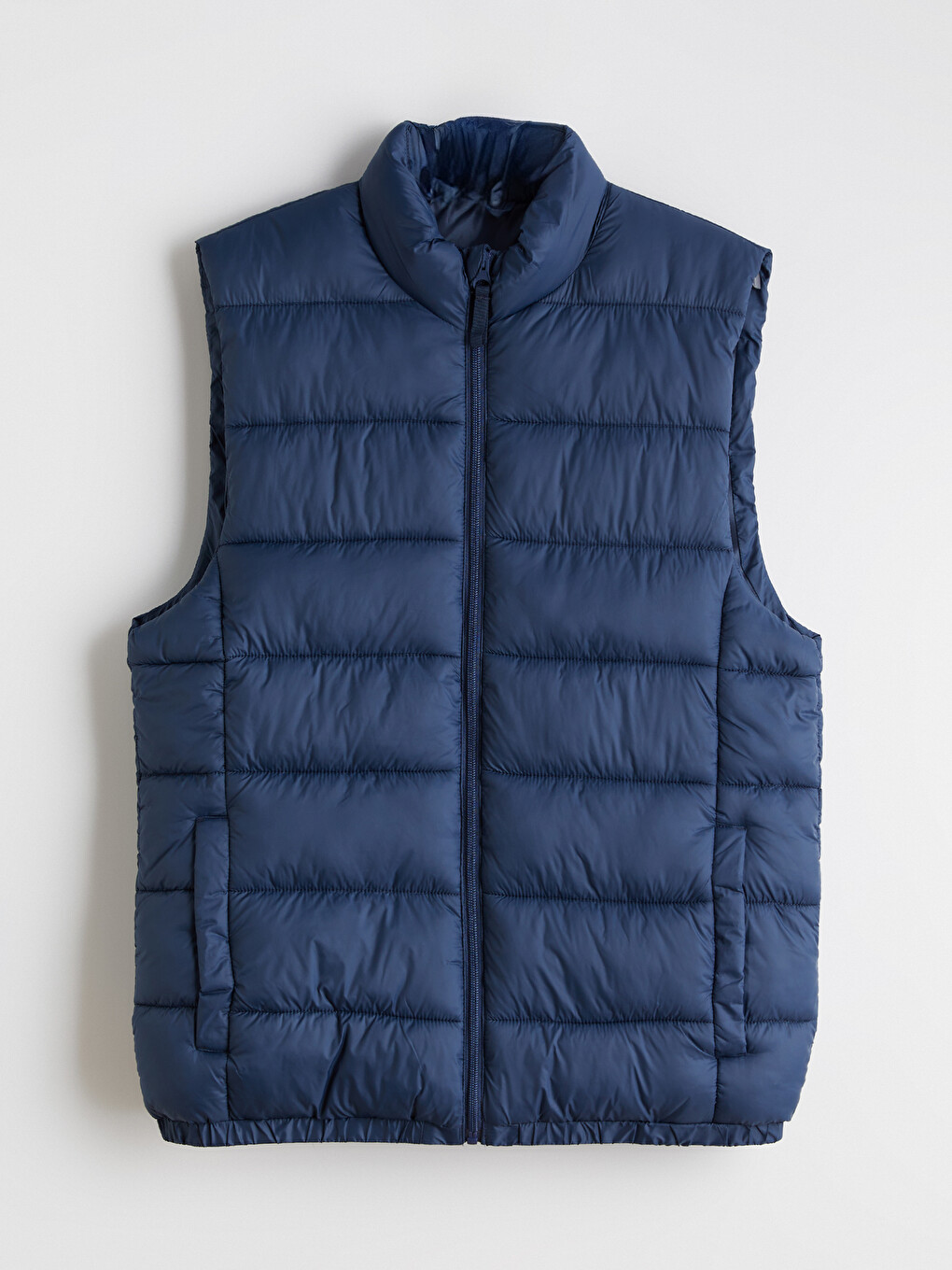 Slim Fit Stand Collar Men's Padded Vest-5