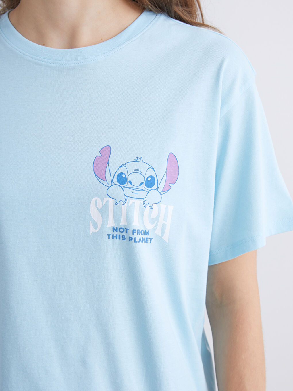 Žena PLAVA Majica kratkih rukava-2