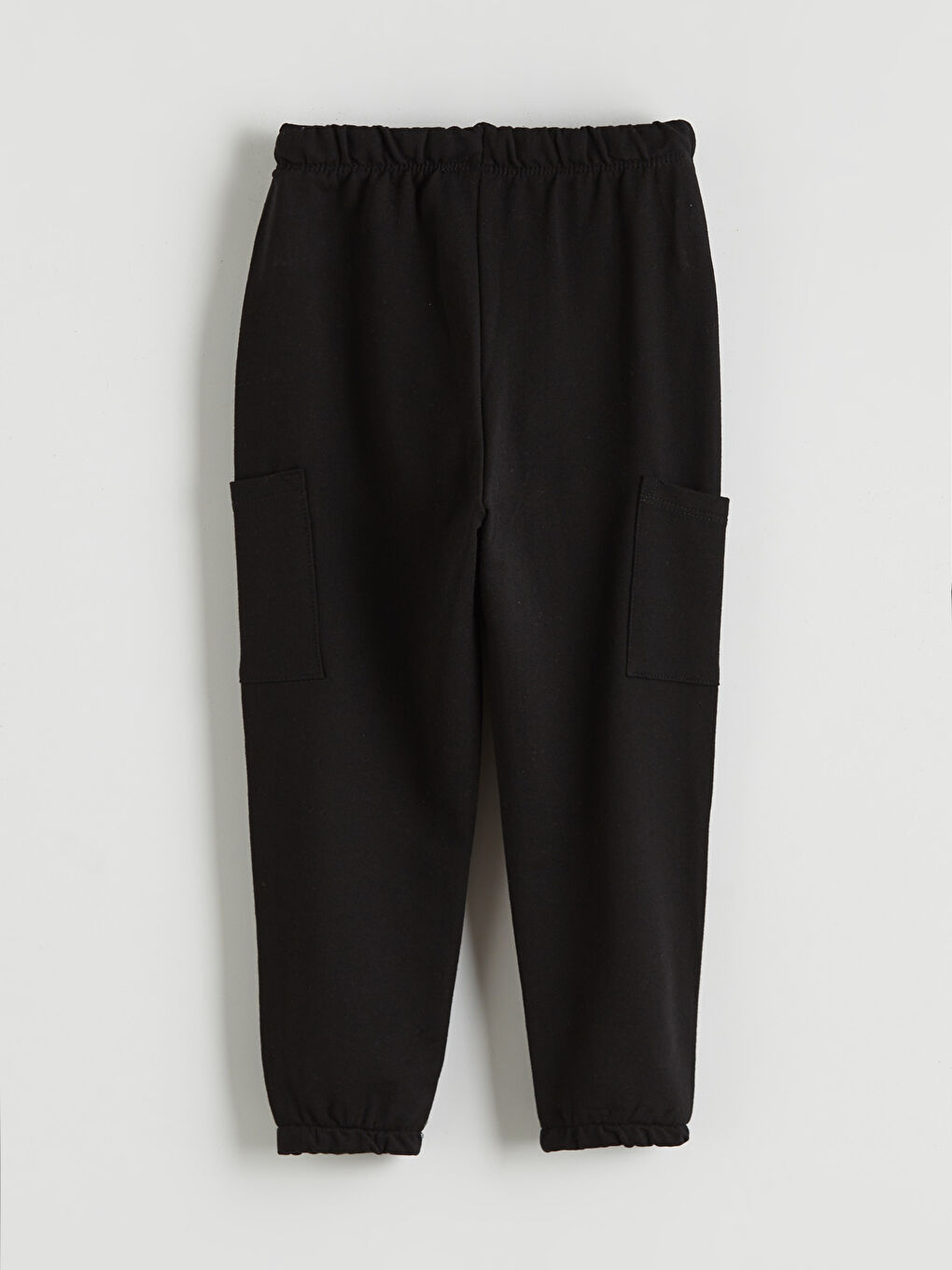 Siyah Beli Lastikli Erkek Çocuk Jogger Eşofman Altı 2'li-2