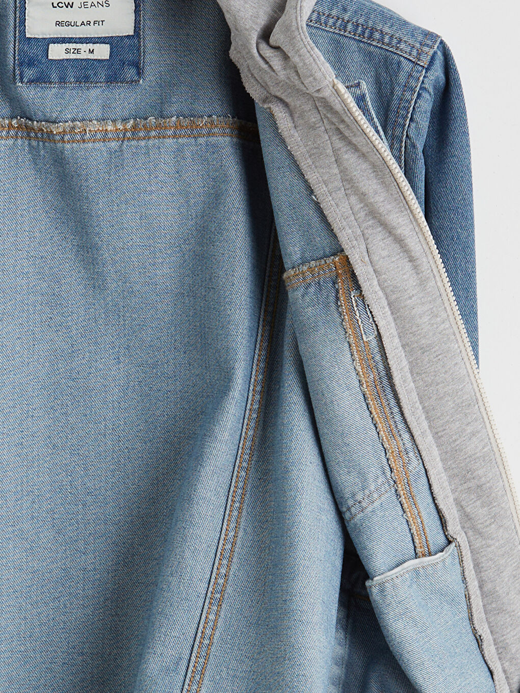 Мужчины Индиго Джинсовка-6