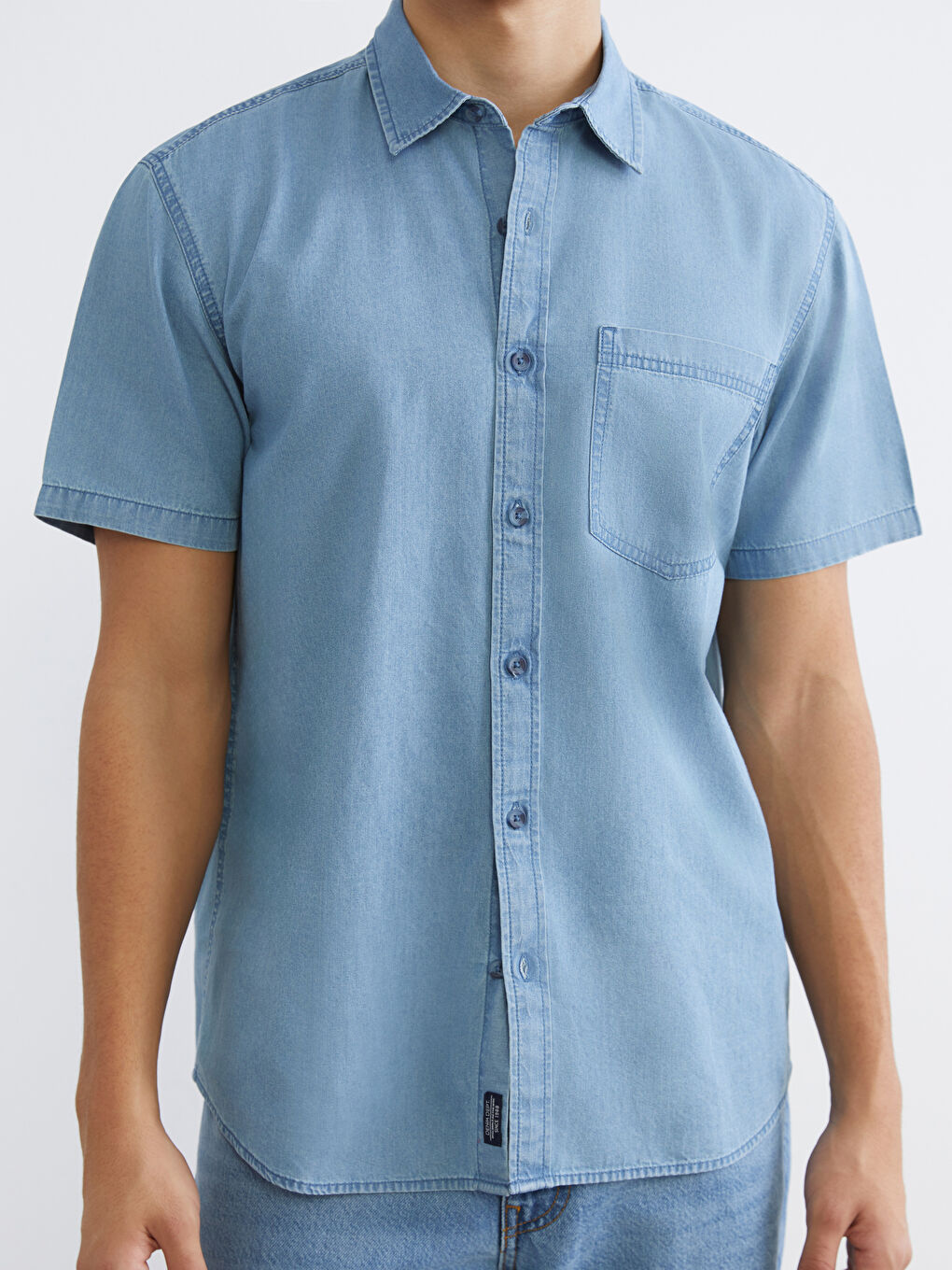 Man INDIGO Denim Shirt-2