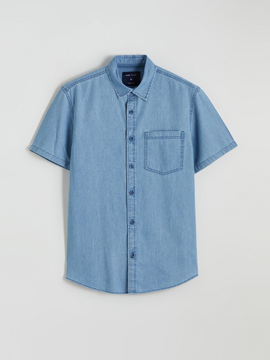 Man INDIGO Denim Shirt-4