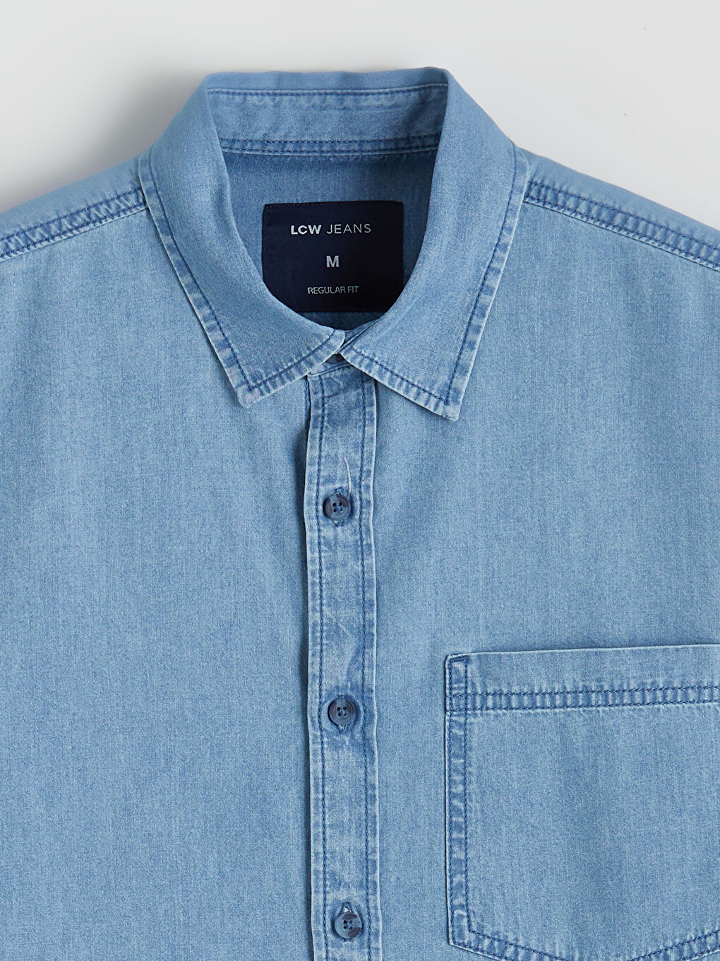 Man INDIGO Denim Shirt-5