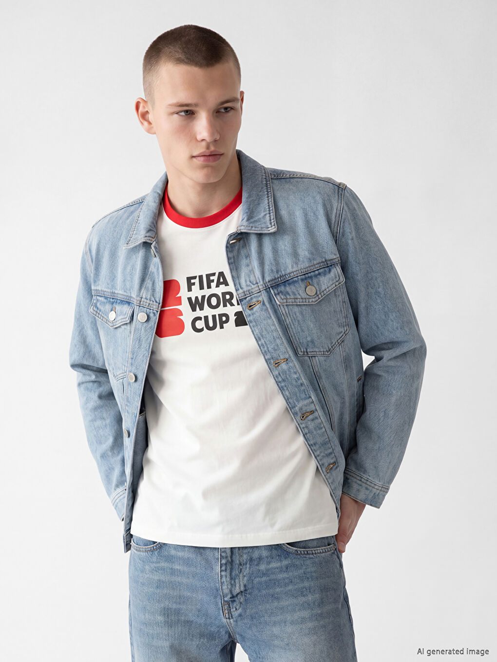 Muška traper jakna standard fit
