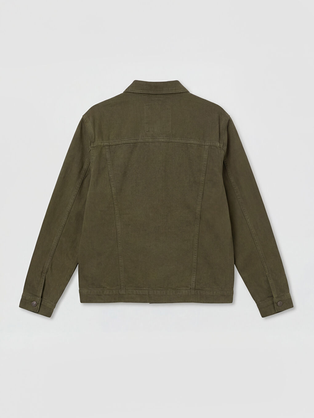 Мужчины Хаки Джинсовое пальто-1