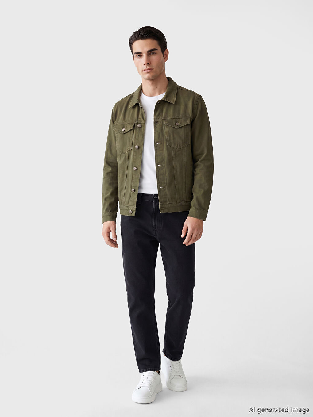 Regular Fit Men's Denim Jacket-1