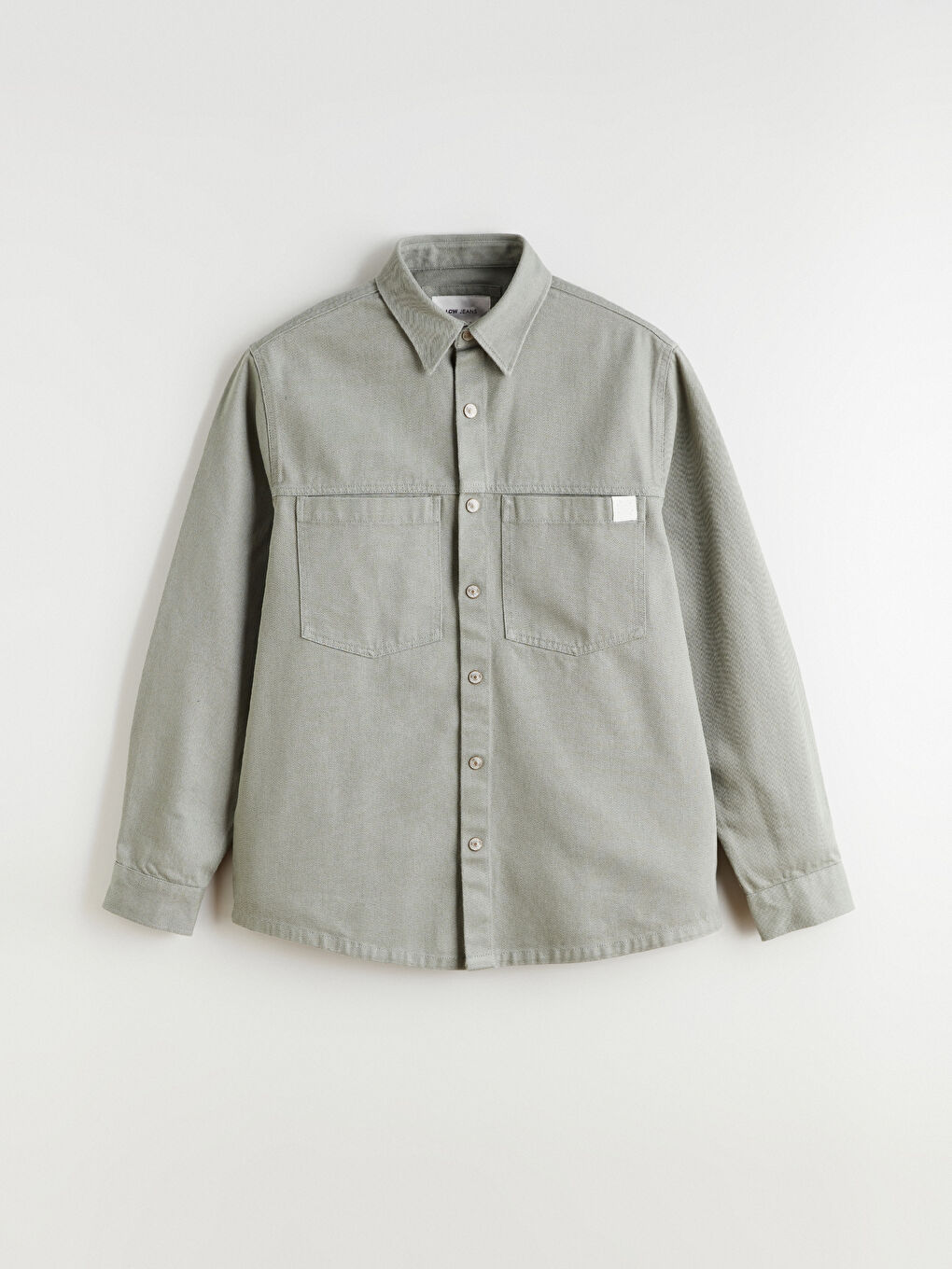 دينيم قميص كاكي رجل-4