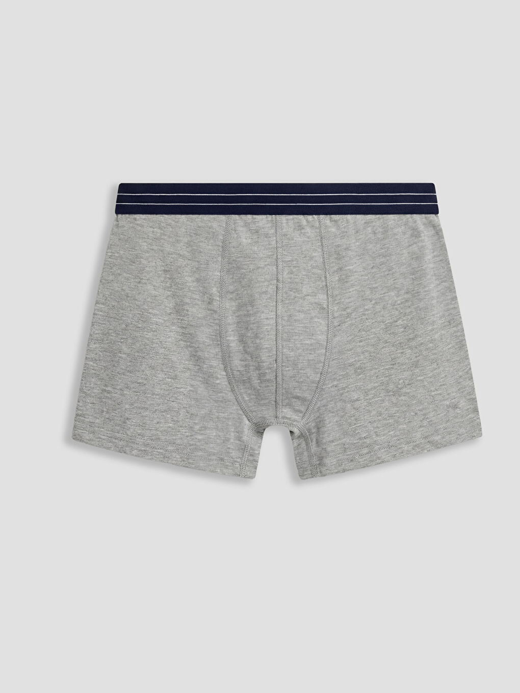 سراويل بوكسر رجالية بقصة عادية من قطن مطاطي - عبوة من 3 قطع-3