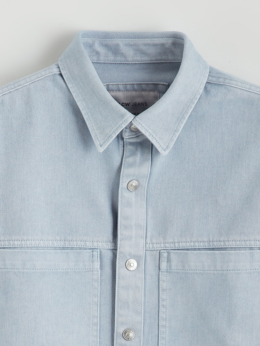 Men's Loose Fit Denim Shirt-5