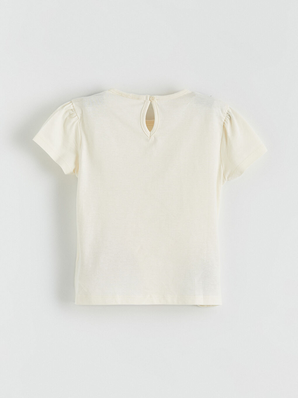 Ekru Minnie Mouse Baskılı Kız Bebek Takım-6