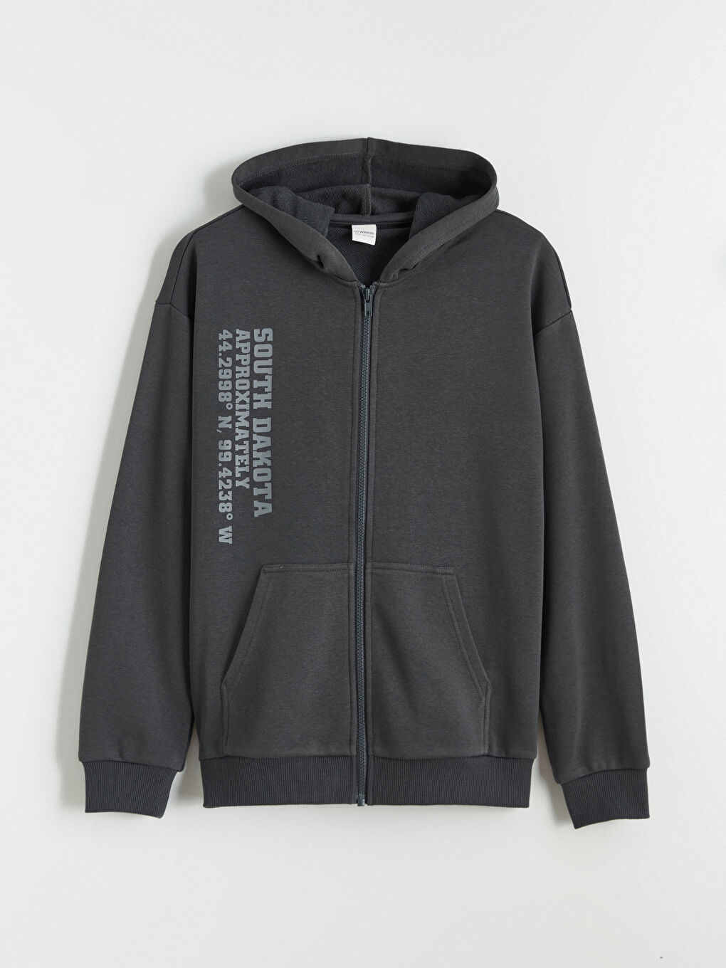 Boy ANTHRACITE Zip-Up Sweatshirt