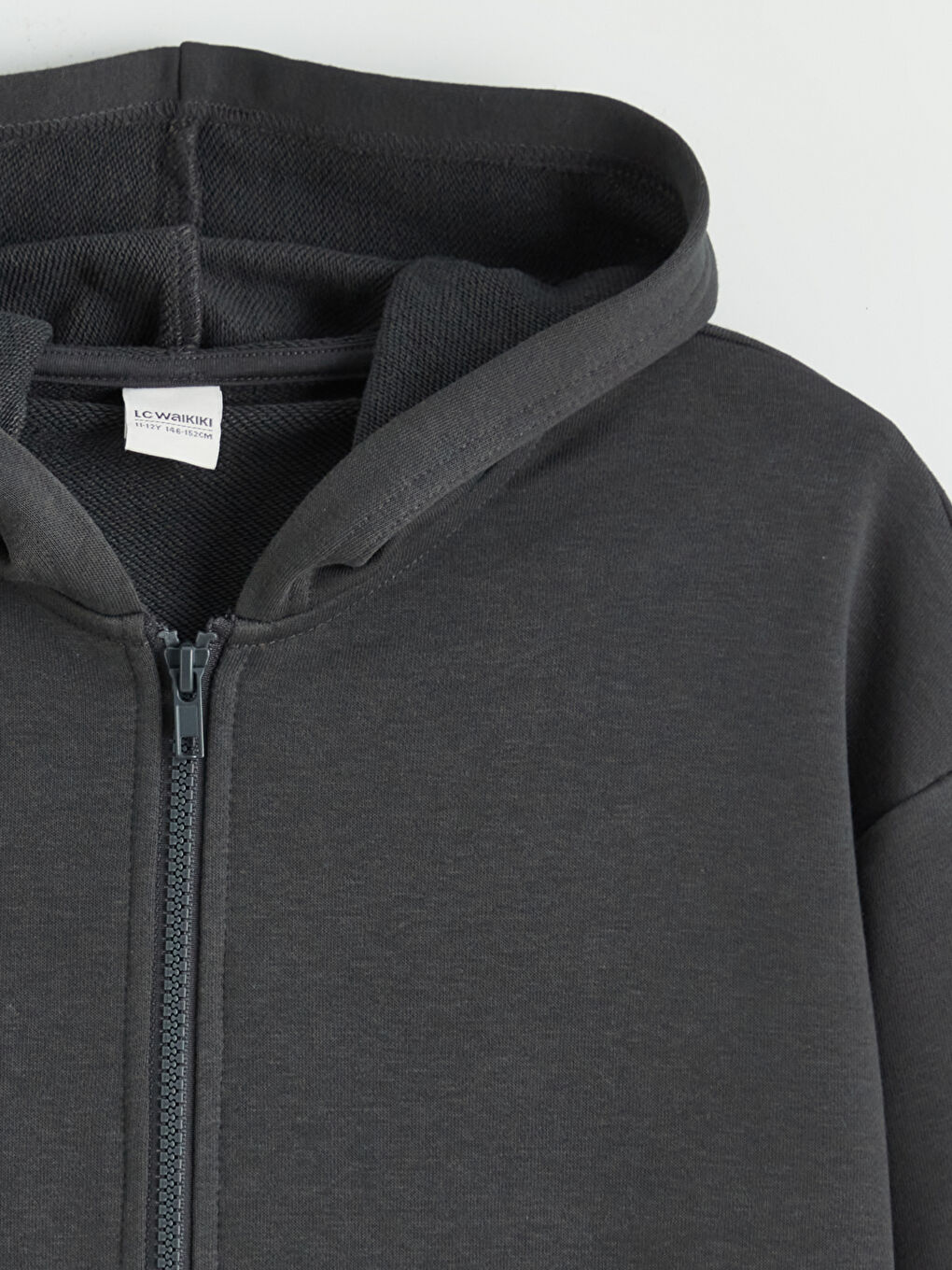 Boy ANTHRACITE Zip-Up Sweatshirt-1