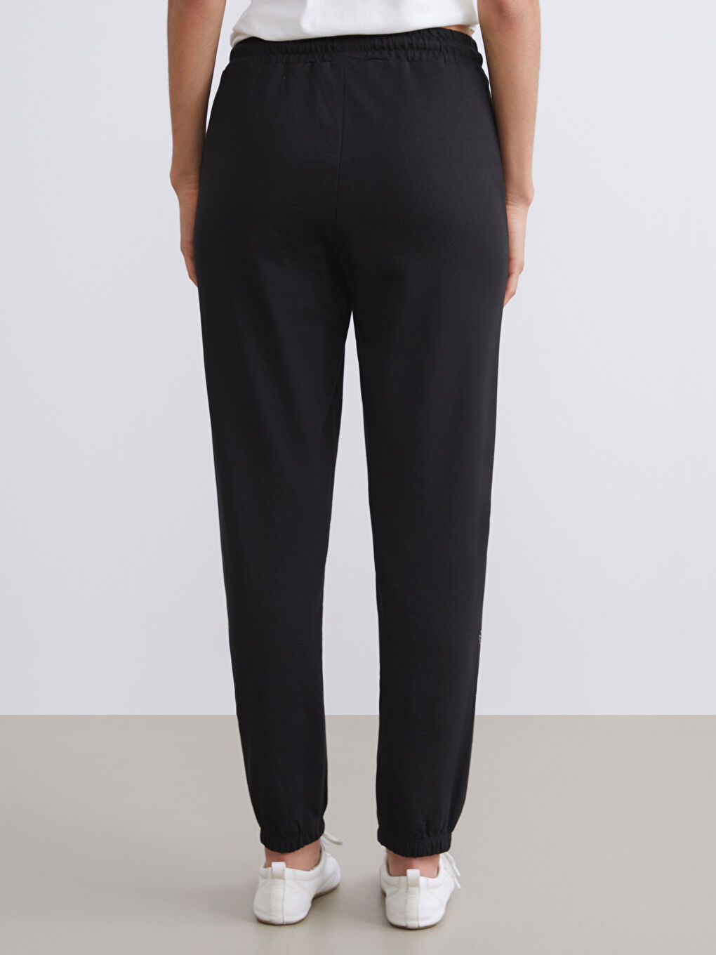 Әйелдер қара Джоггер спорт шалбары-3