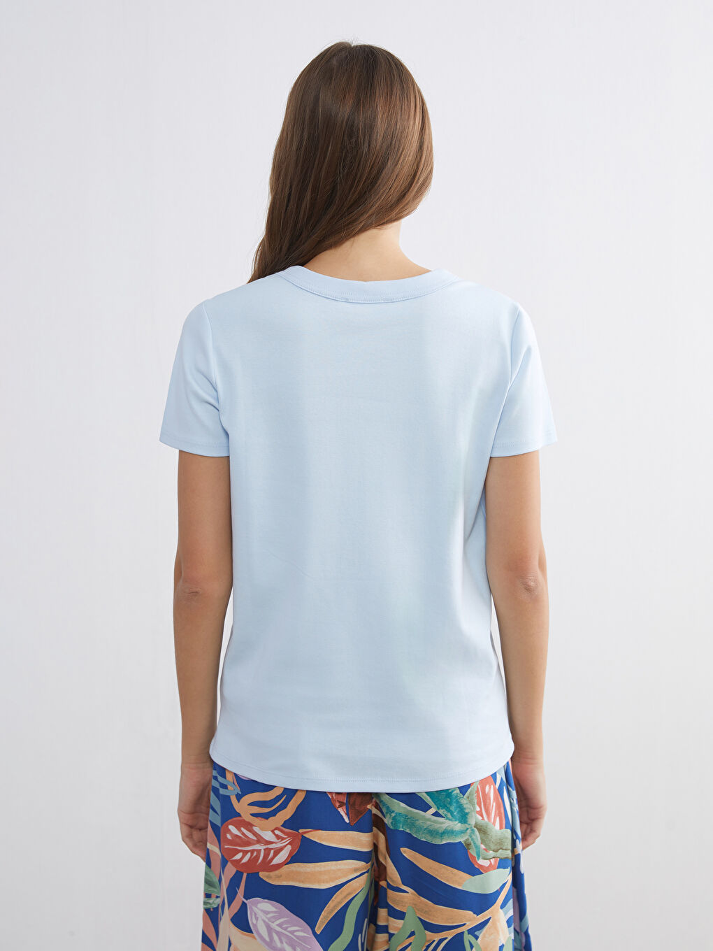 Әйелдер көгілдір Футболка-3