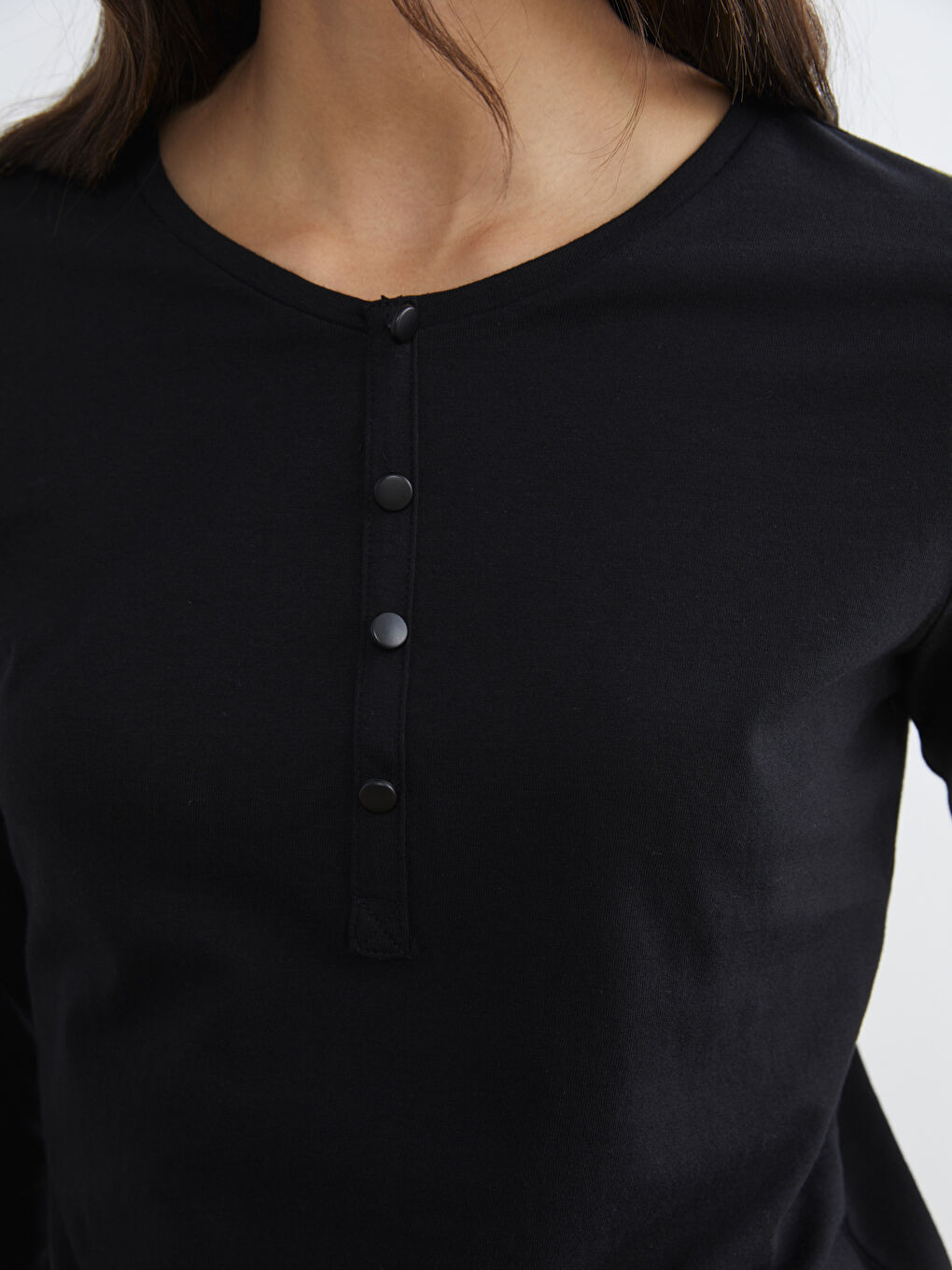 Женщины Черный Футболка-2