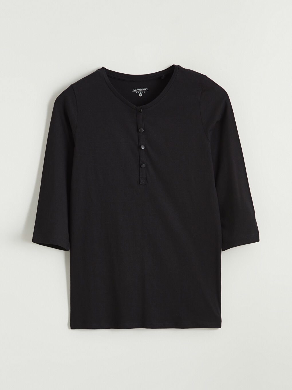 Женщины Черный Футболка-4