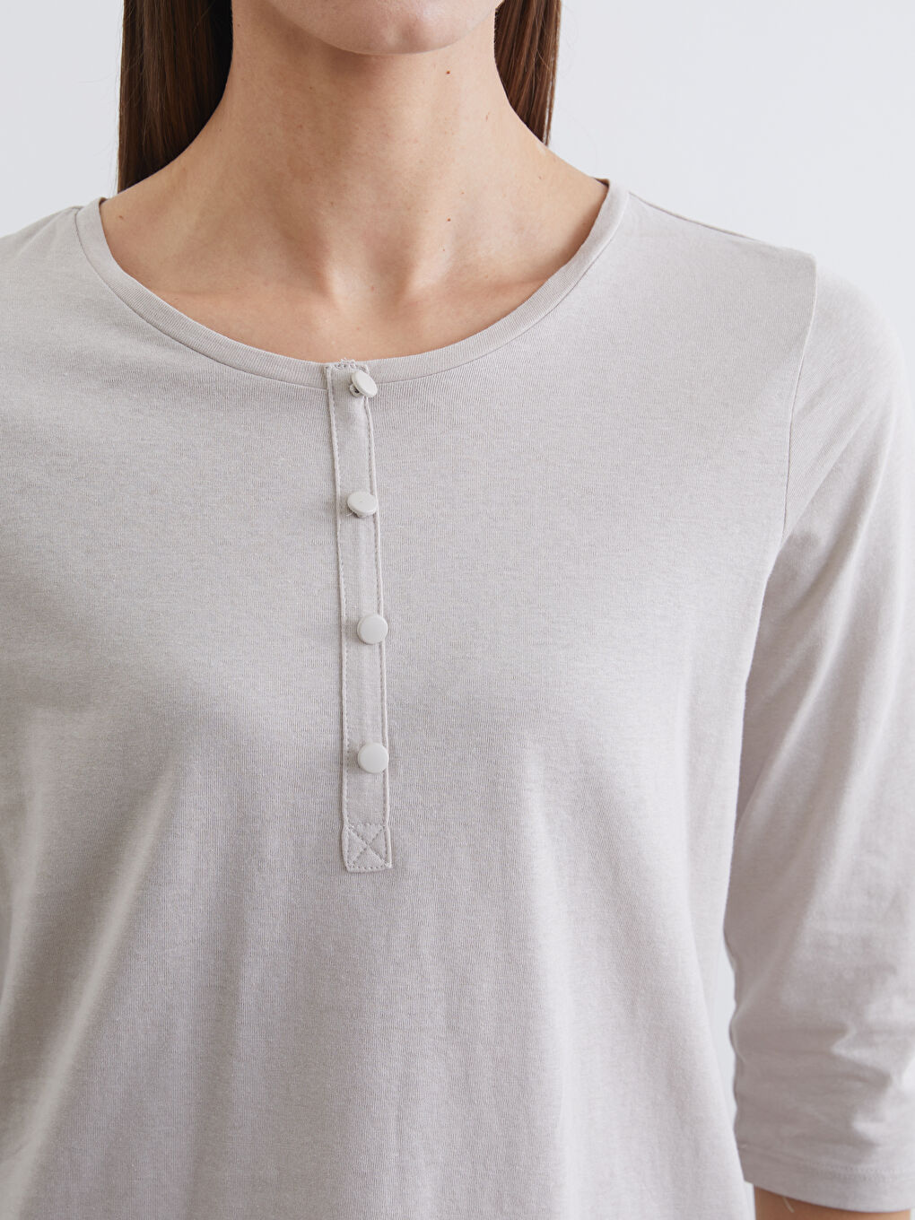 Женщины Серый Футболка-2