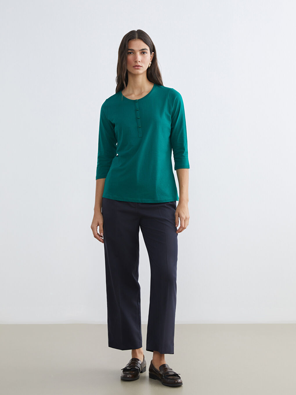 Әйелдер жасыл Футболка-1