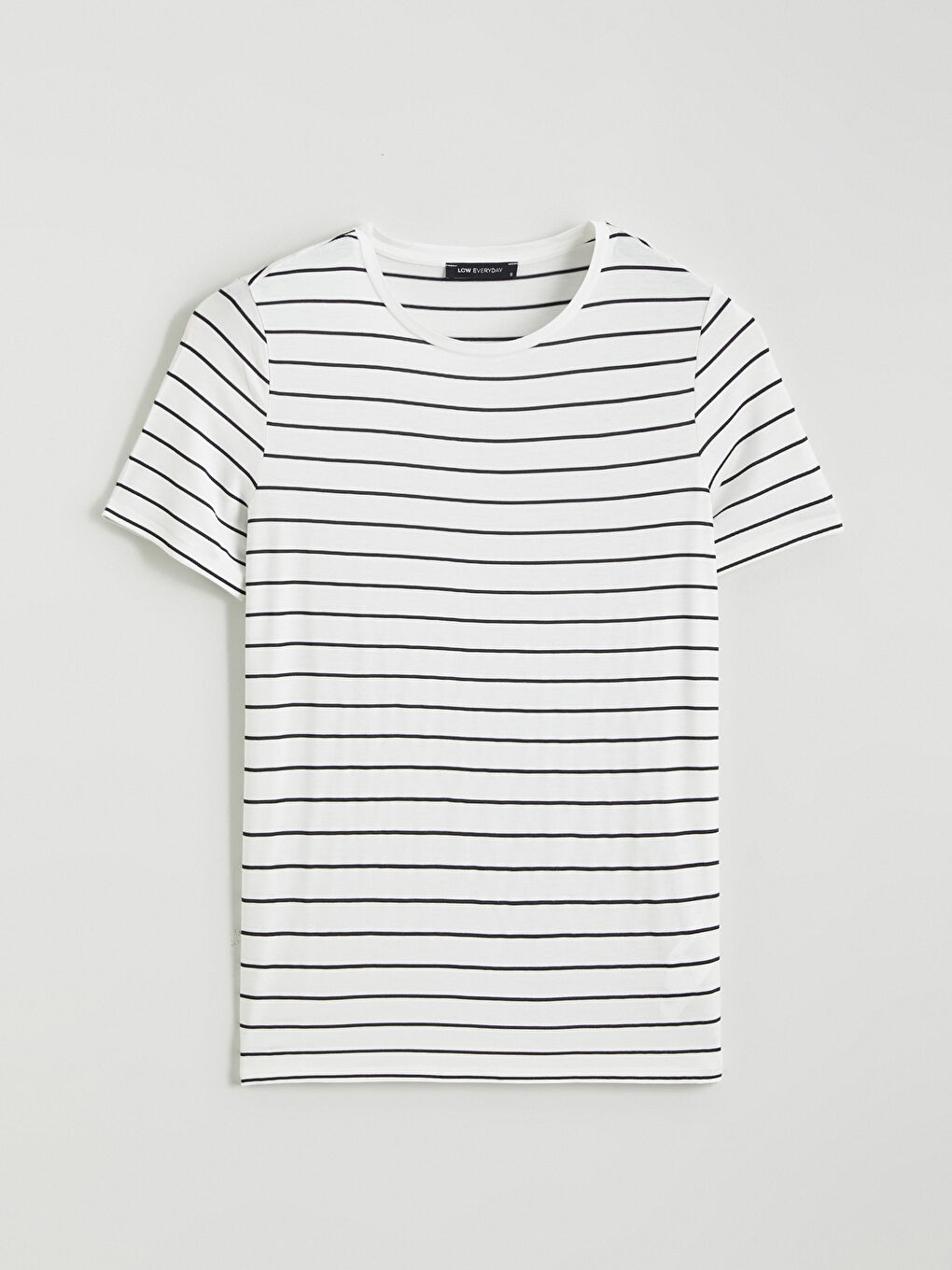 Crew Neck Striped Women's T-Shirt-4