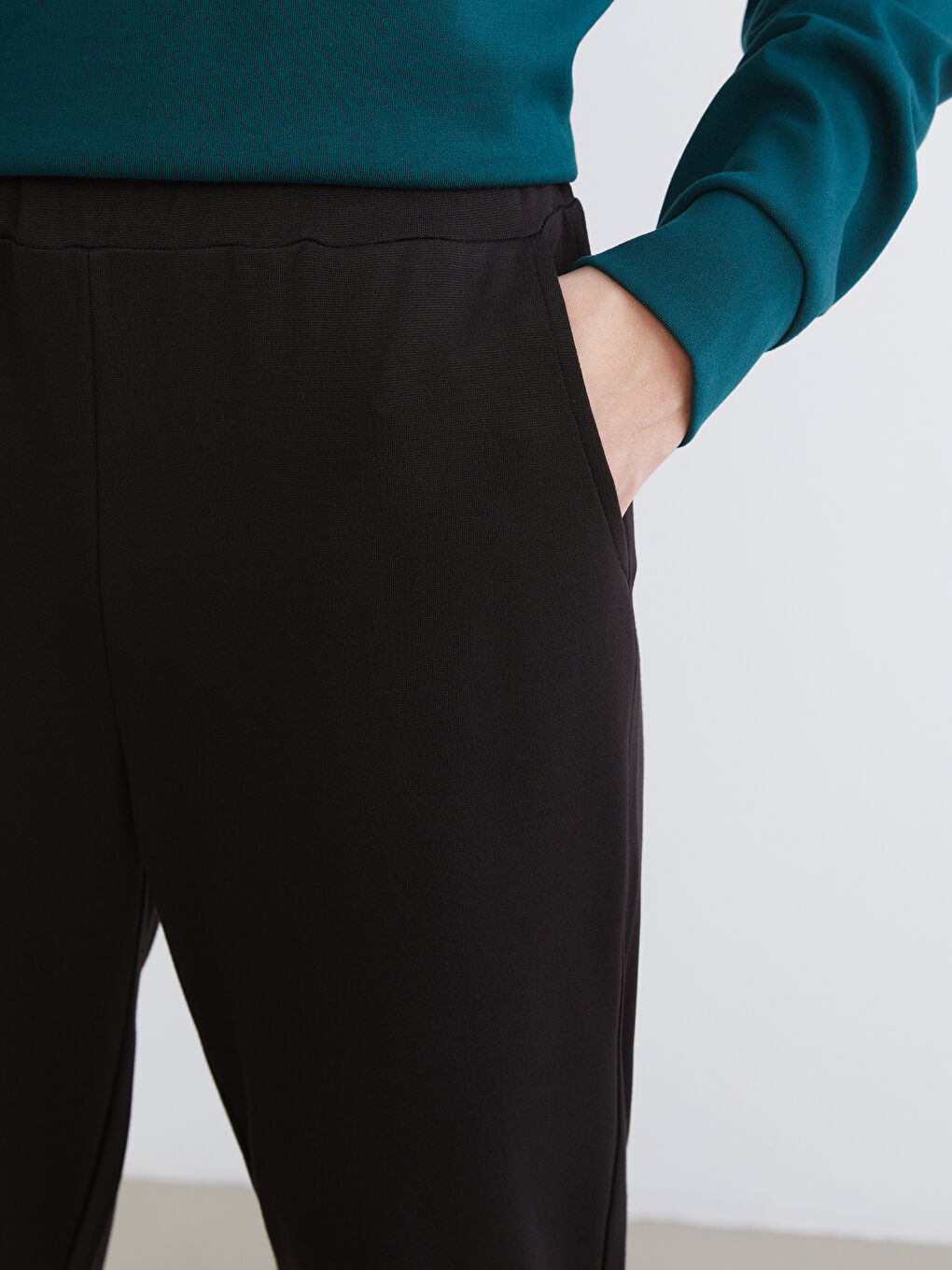 Әйелдер қара Жайлы спорт шалбар-2