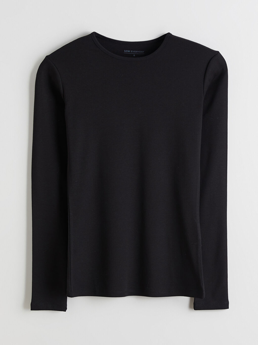 Siyah Bisiklet Yaka Kadın Body-4