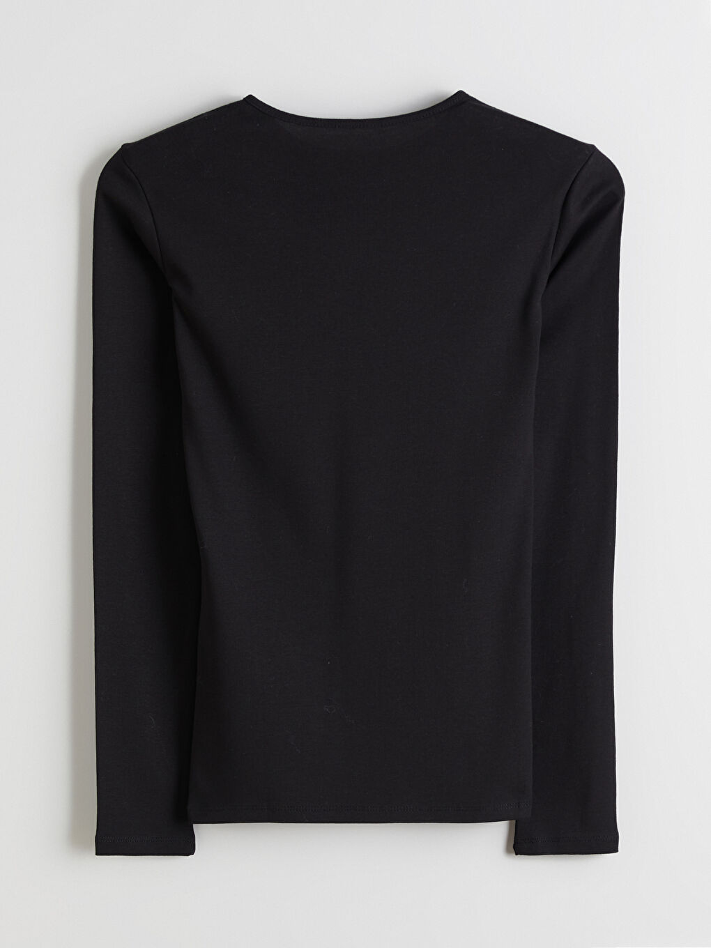 Siyah Bisiklet Yaka Kadın Body-5