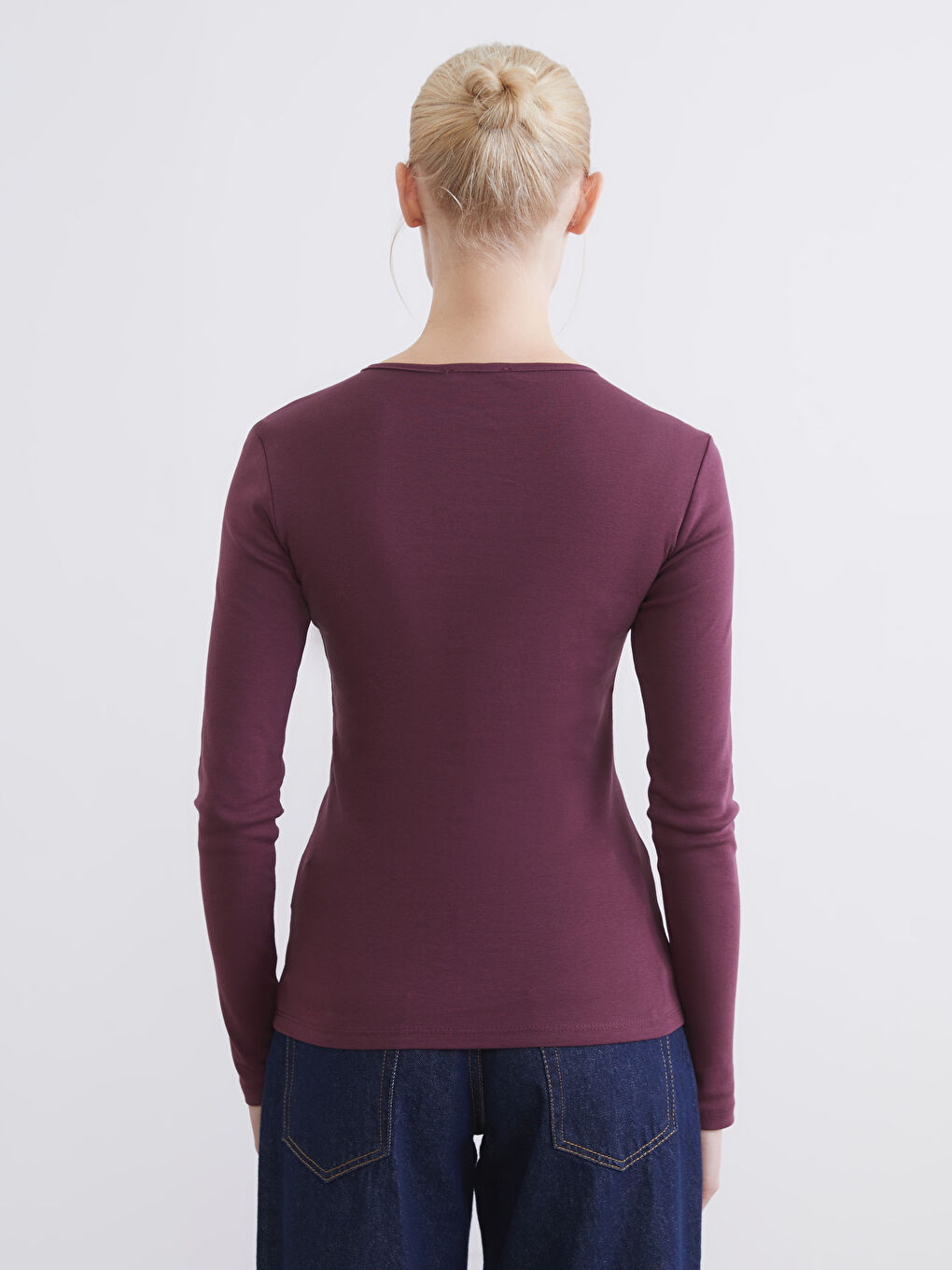 Women's crew neck bodysuit-3