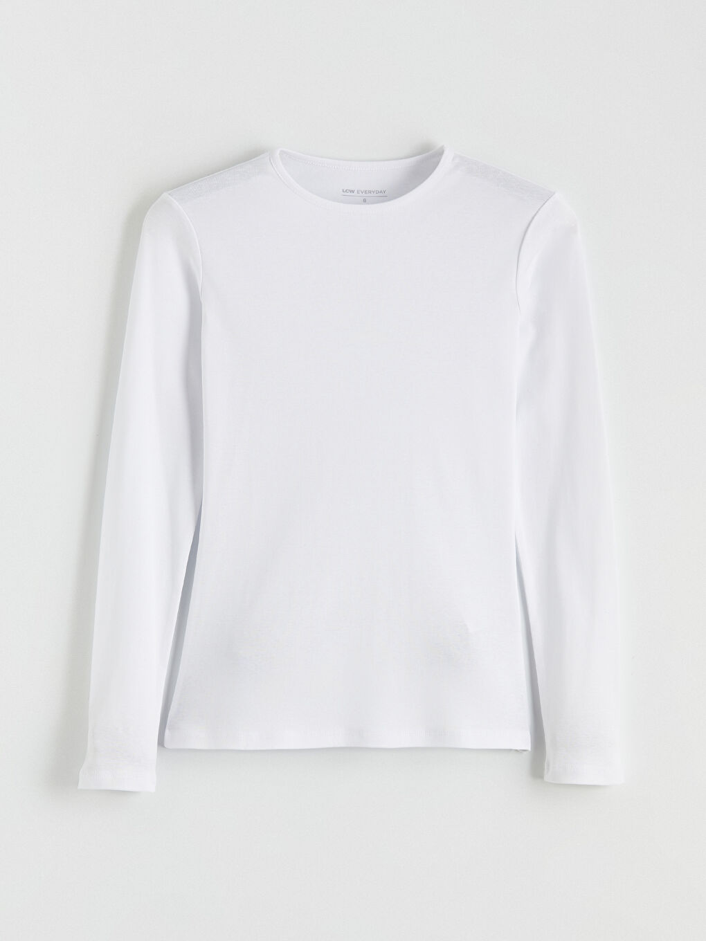 Beyaz Bisiklet Yaka Kadın Body-4