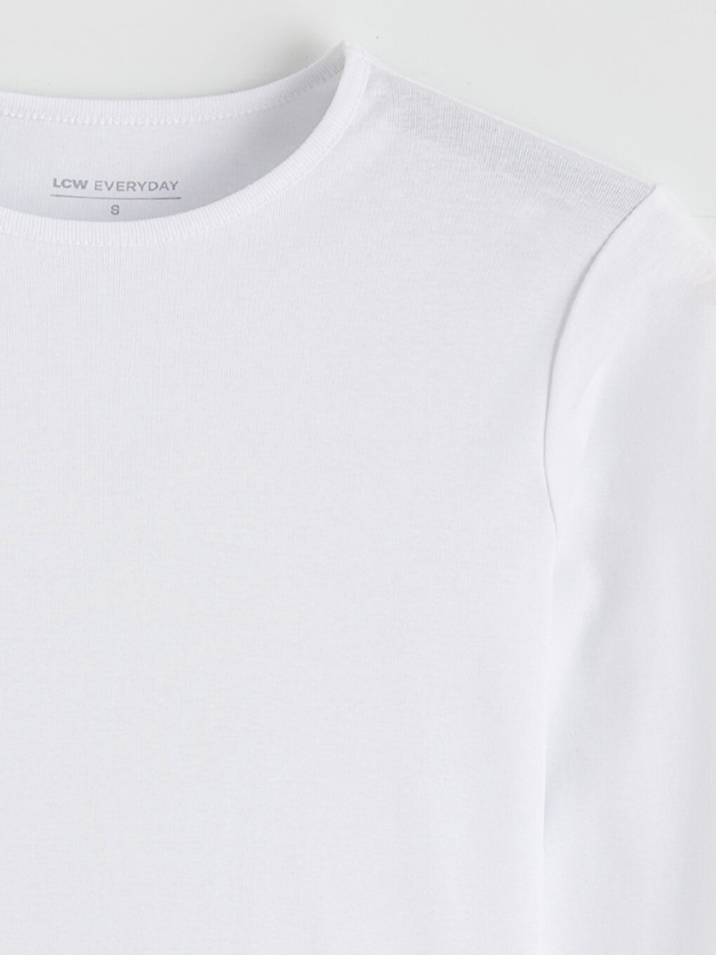 Beyaz Bisiklet Yaka Kadın Body-5