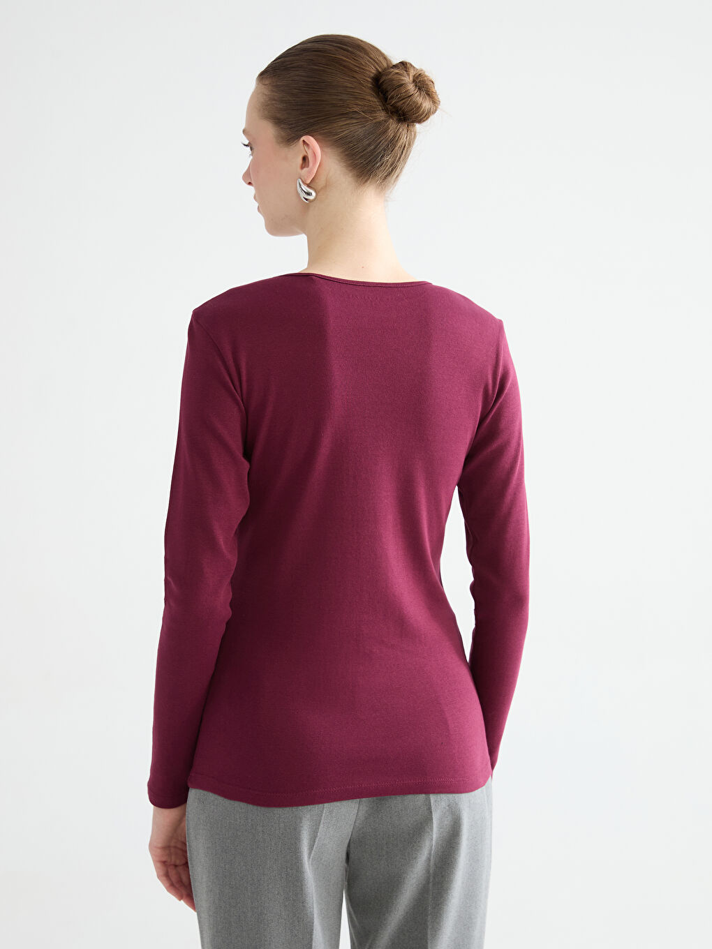 Okrugli izrez Ženski Bodi-3