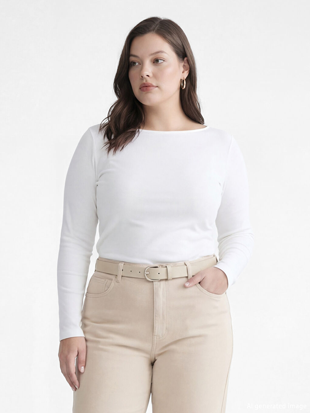 Женское боди с круглым вырезом-1