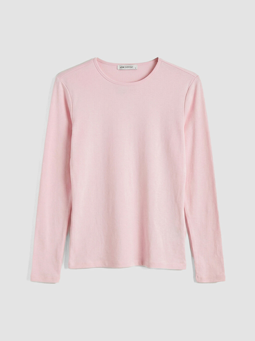 Pembe Bisiklet Yaka Kadın Body-5