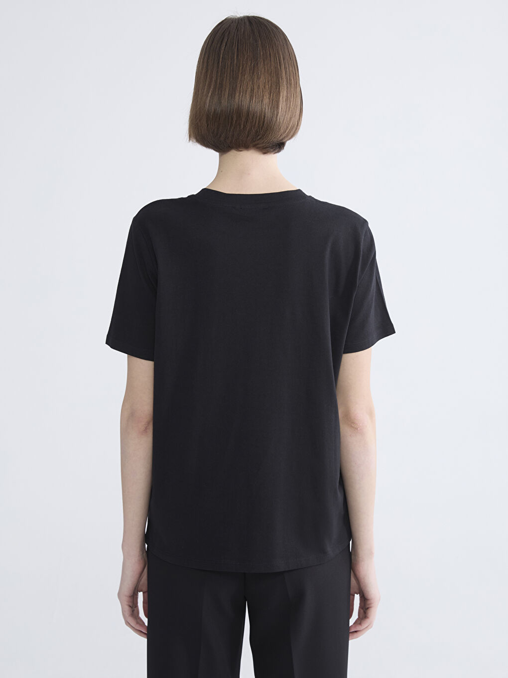 Bisiklet Yaka Taşlı Bluz-3